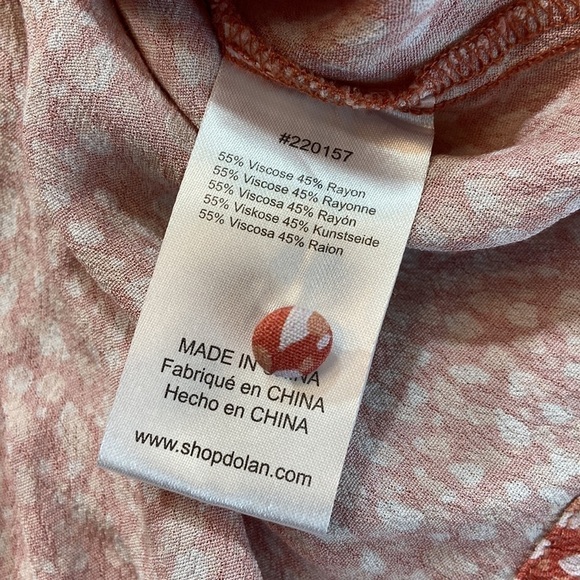 Anthropologie Dolan Rebecca Dot Smocked Short Sleeve Top sz S - Picture 9 of 11